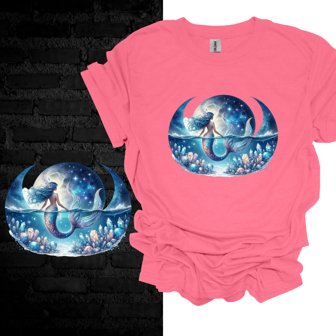 Moonlit Mermaid: Ocean Spirit T-shirt