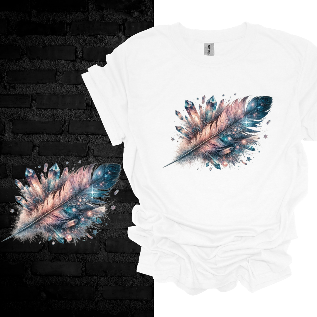 Cosmic Feather: Wings of Imagination T-shirt