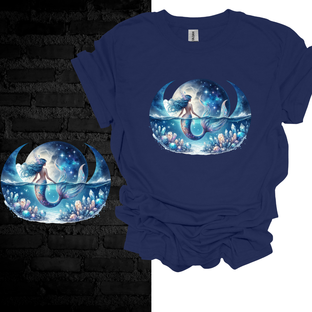 Moonlit Mermaid: Ocean Spirit T-shirt