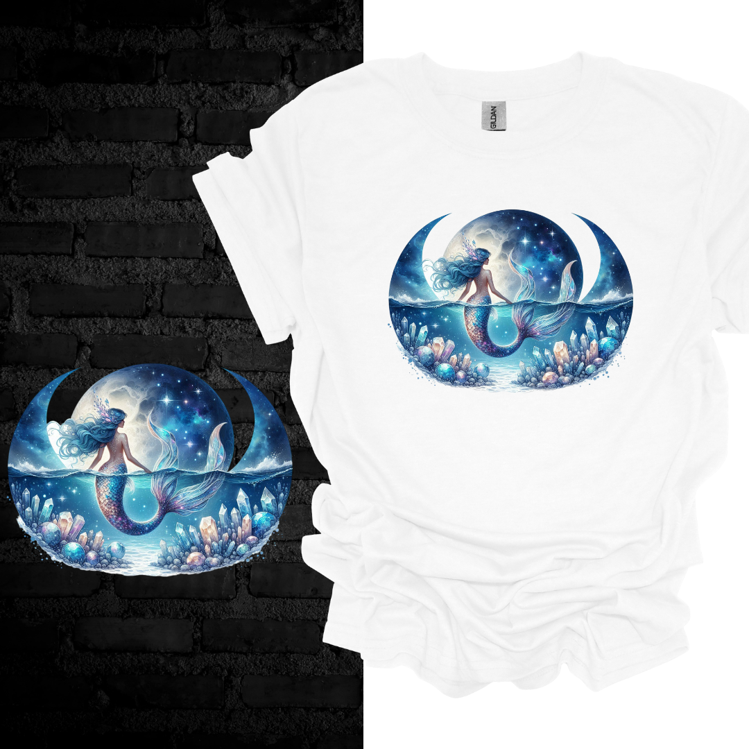 Moonlit Mermaid: Ocean Spirit T-shirt