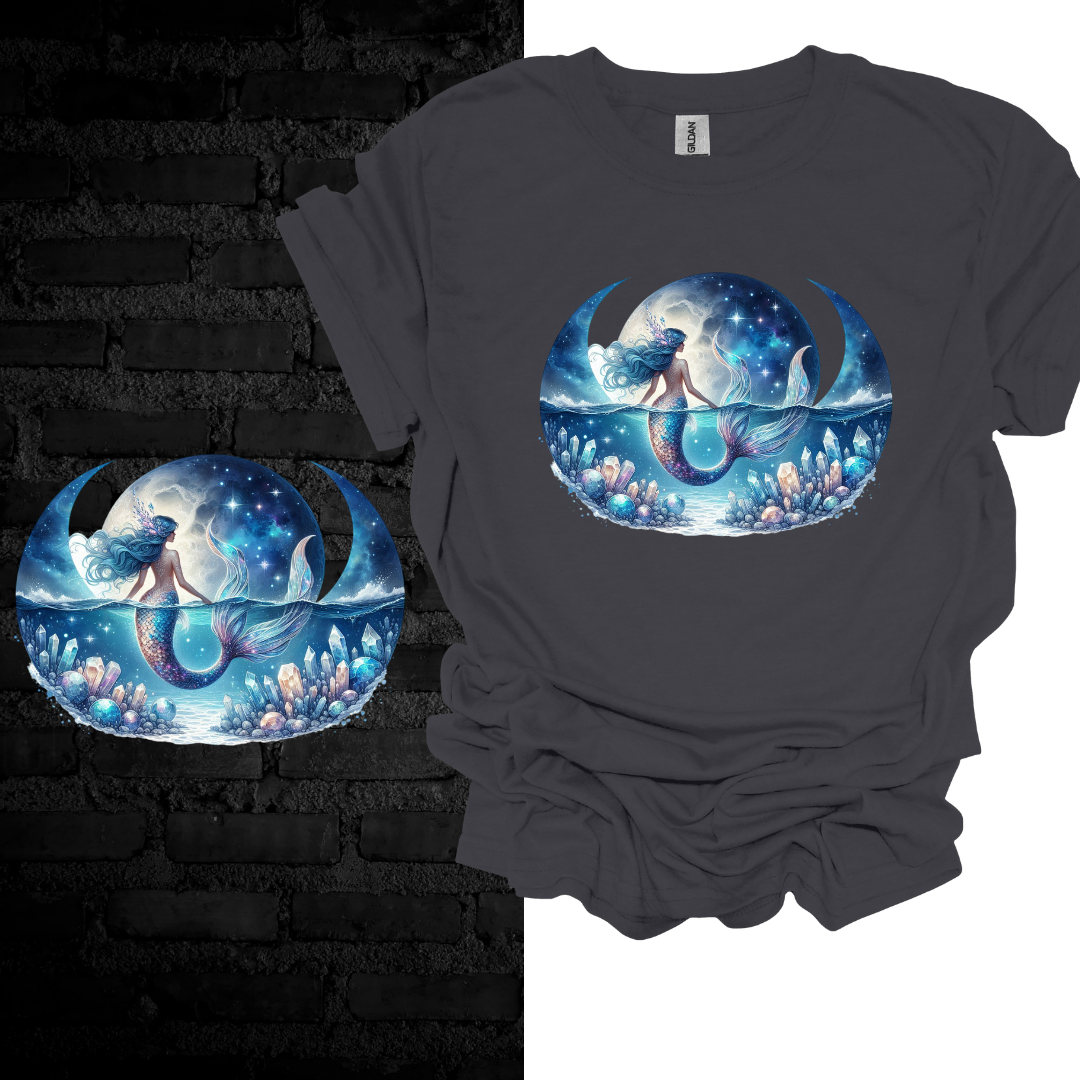 Moonlit Mermaid: Ocean Spirit T-shirt