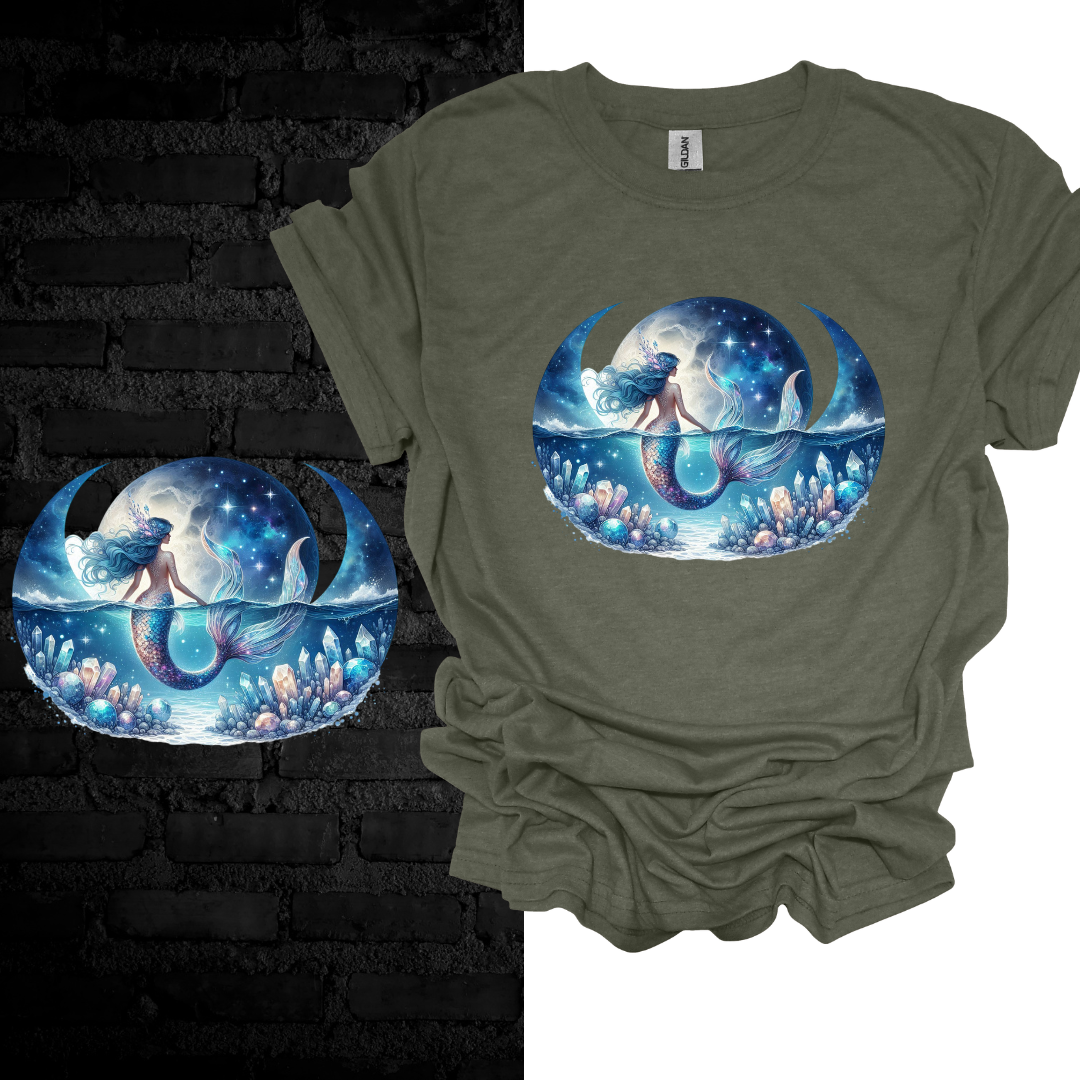 Moonlit Mermaid: Ocean Spirit T-shirt