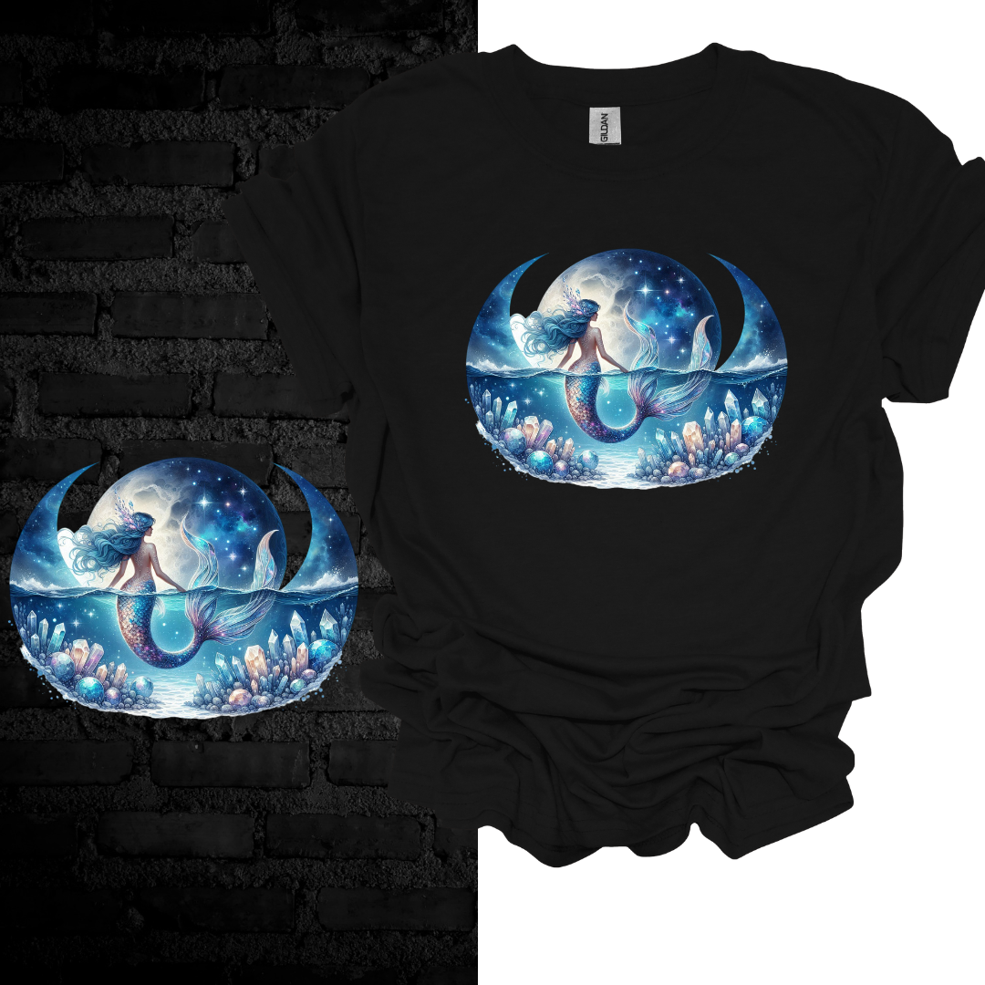 Moonlit Mermaid: Ocean Spirit T-shirt