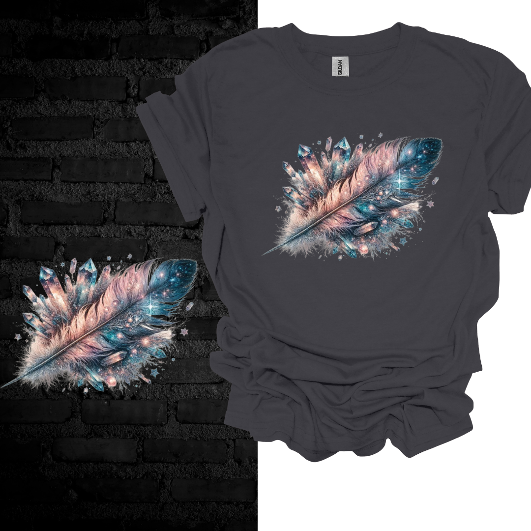 Cosmic Feather: Wings of Imagination T-shirt