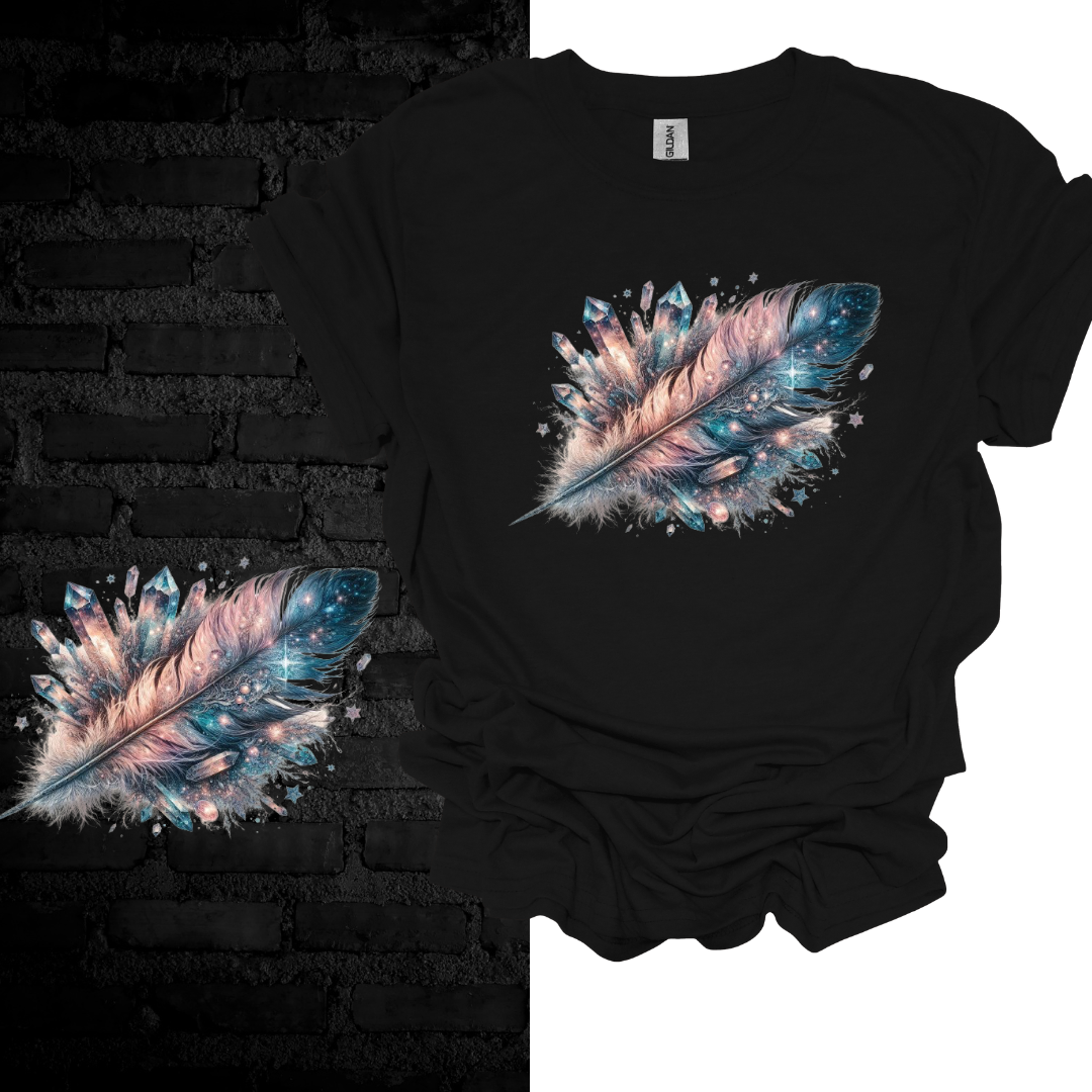 Cosmic Feather: Wings of Imagination T-shirt