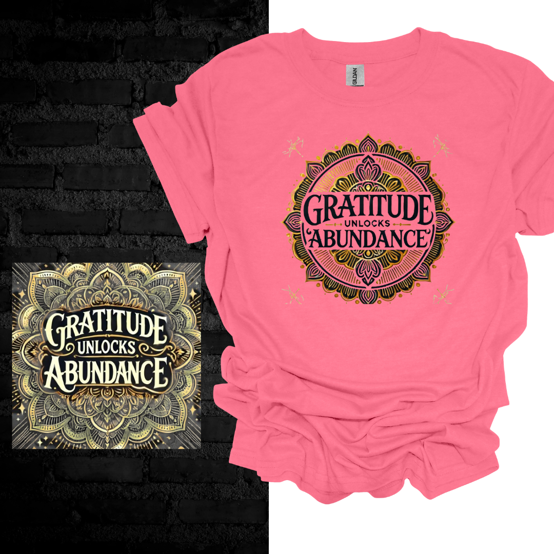 Gratitude Unlocks Abundance. T-shirt