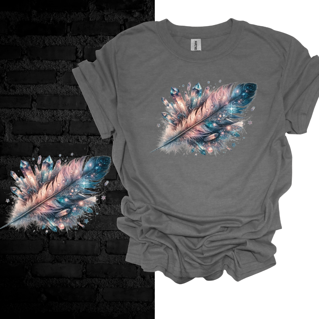 Cosmic Feather: Wings of Imagination T-shirt