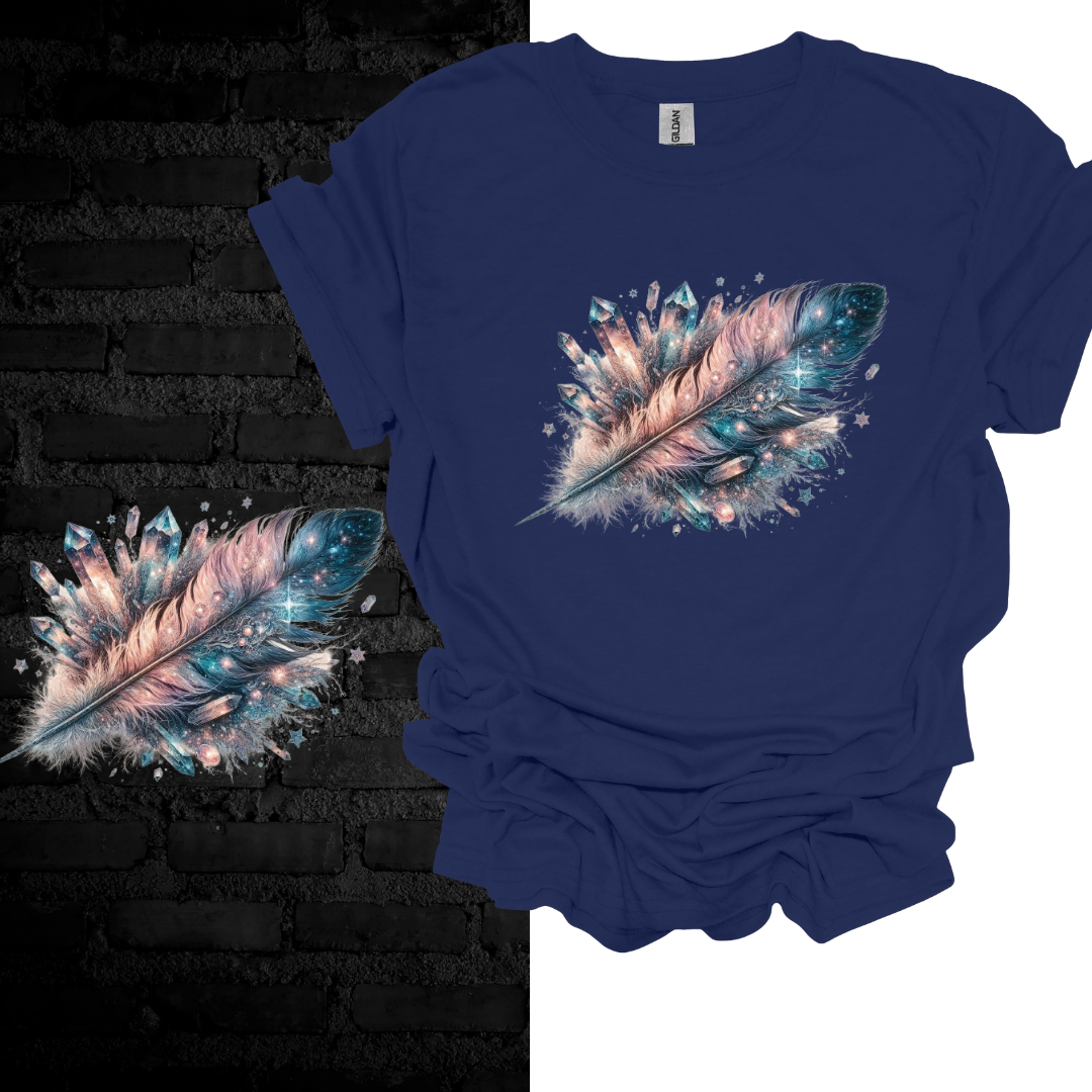 Cosmic Feather: Wings of Imagination T-shirt