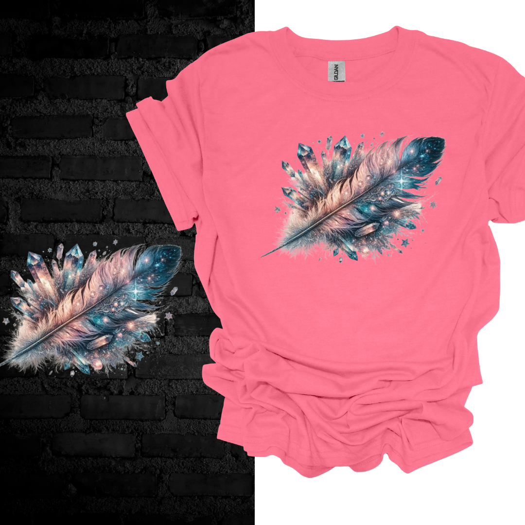 Cosmic Feather: Wings of Imagination T-shirt